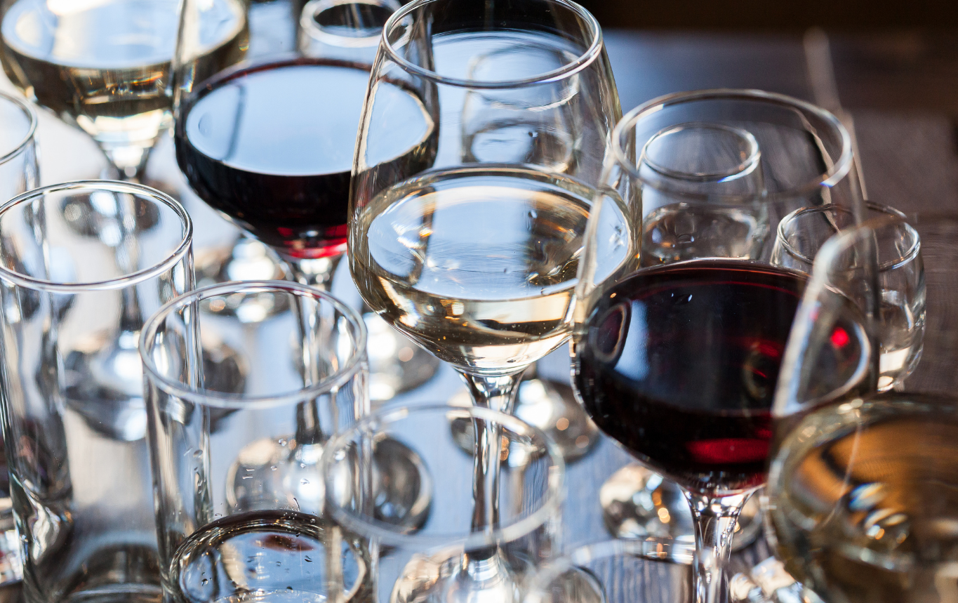 image of wine glasses