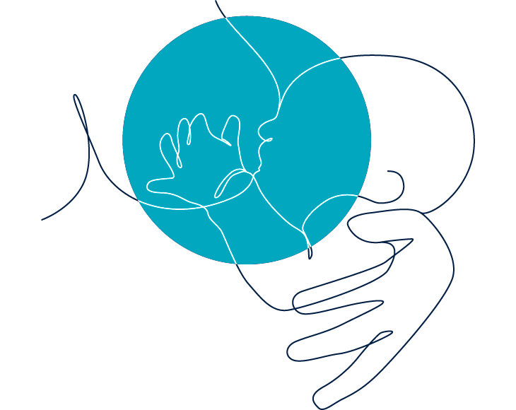 Illustration of a women breastfeeding a baby