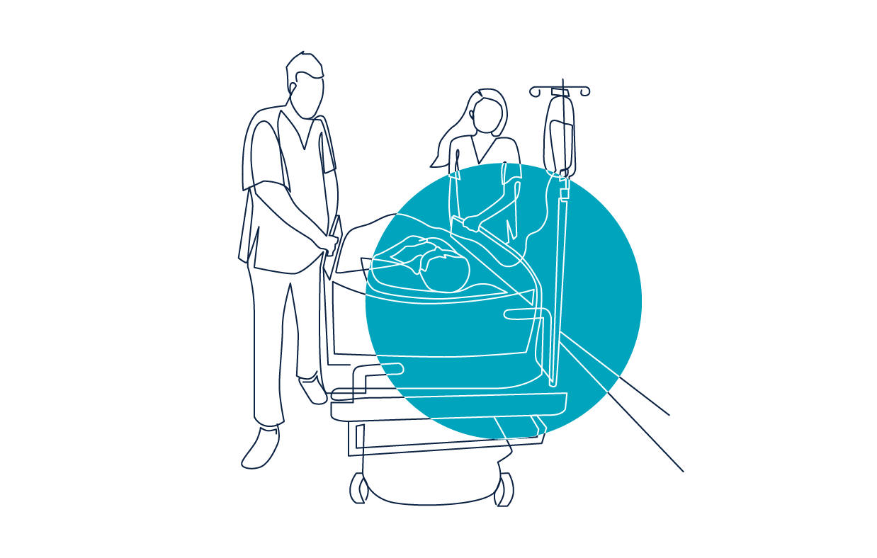 Illustration of Emergency Medicine in the Hospital