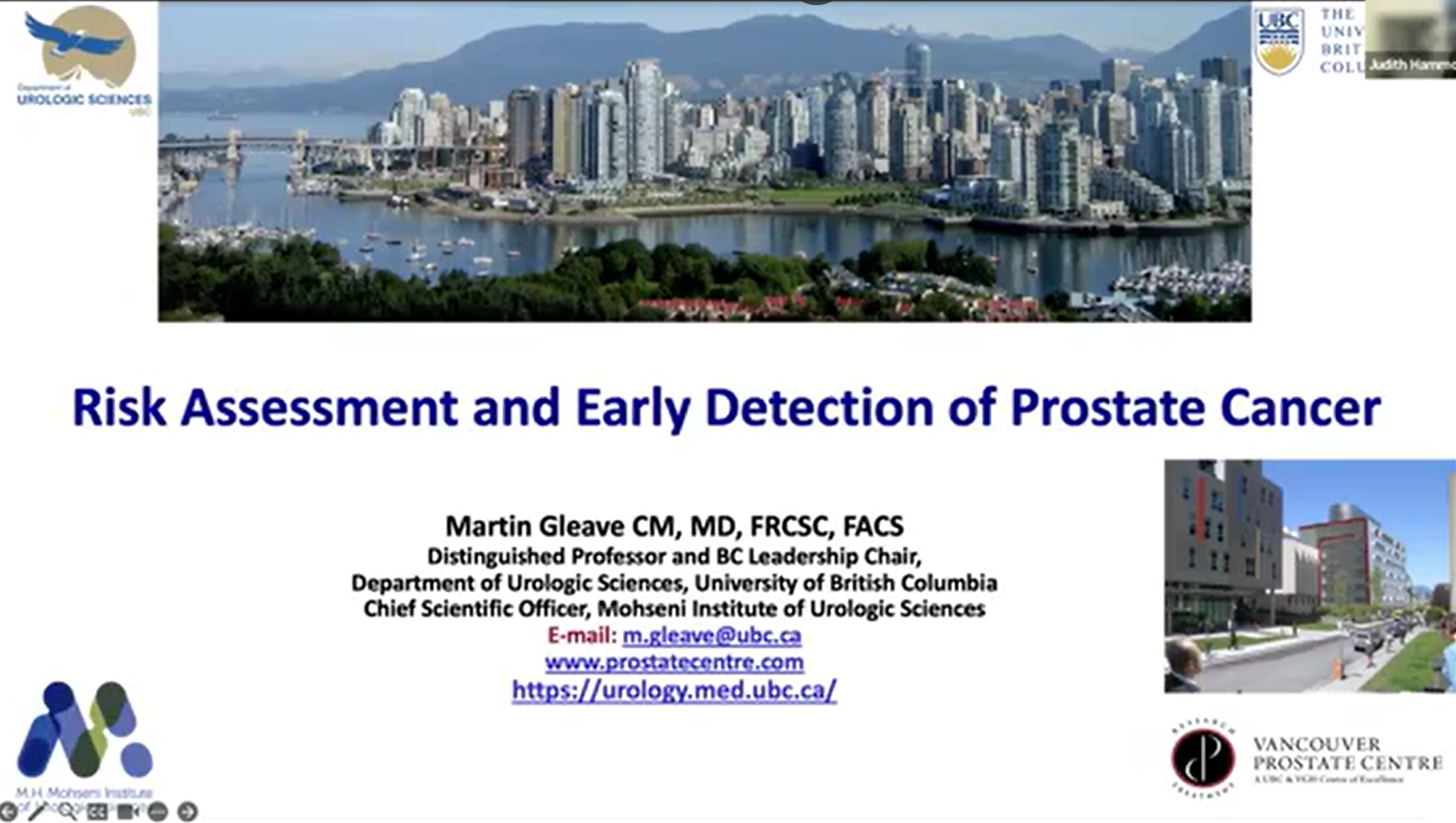 Prostate Cancer – Early detection and risk stratification to guide management