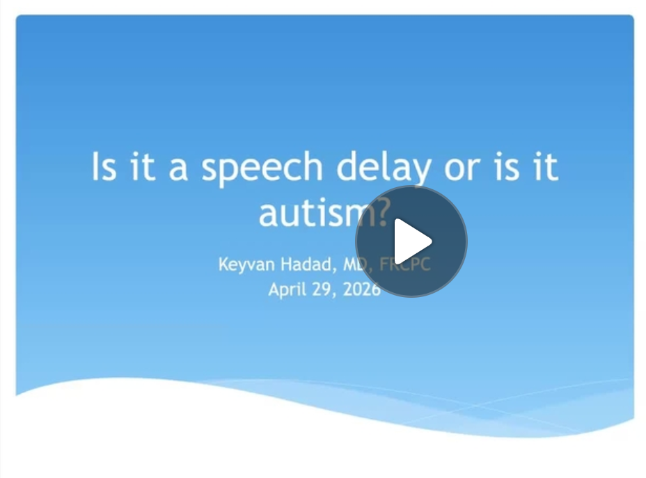 Speech delay in children by Dr. Keyvan Hadad