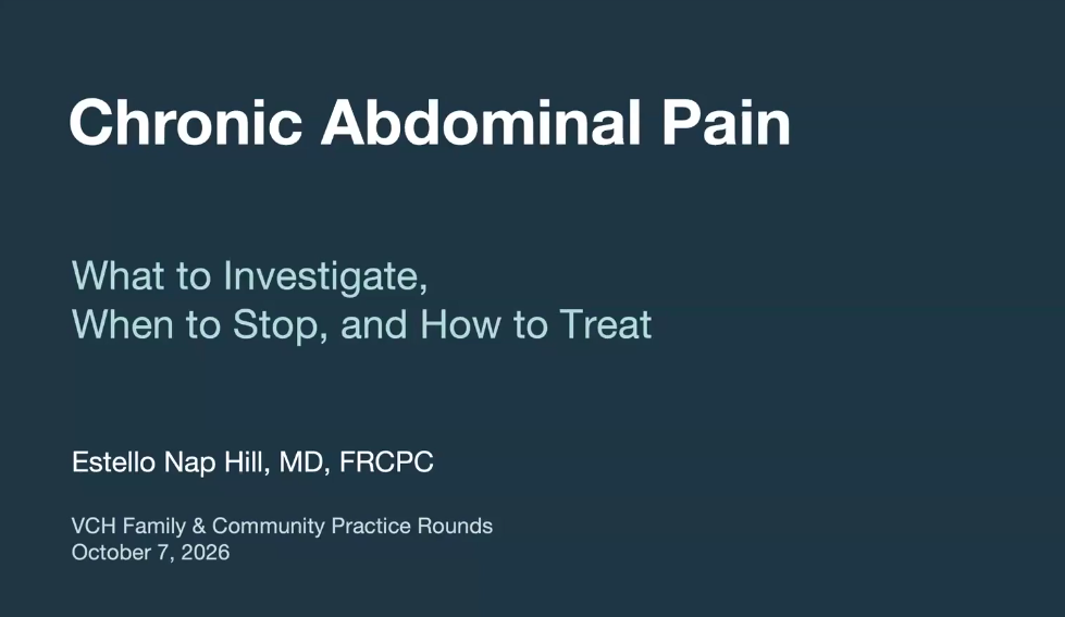 Chronic Abdominal Pain