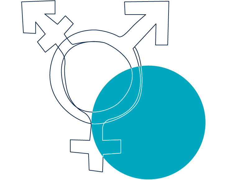 Illustration of Transgender Symbol