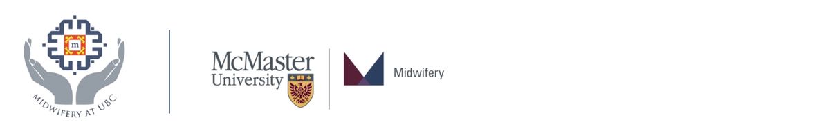 UBC and McMaster University Midwifery Logos
