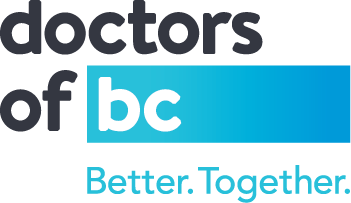 Logo: doctors of BC with &quot;better together&quot; tagline