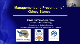 May 31, 2022:  VCH Family Practice Rounds Management and Prevention of Kidney Stones by Dr. David Harriman