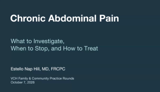 Chronic Abdominal Pain