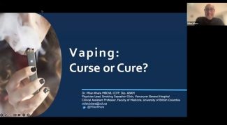 Nov 1, 2023:  Vaping: Curse or Cure?  by Dr. Milan Khara