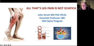 VCH Family Practice Rounds - Jan 17, 2023 All that is ‘leg pain’ is not sciatica by Dr. John Street