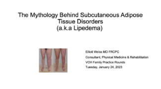 The Mythology Behind Subcutaneous Adipose Tissue Disorders (a.k.a Lipedema) by Dr. Elliott Weiss